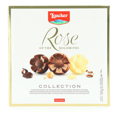 Loacker Rose of the Dolomites Collection praline assortite 150g