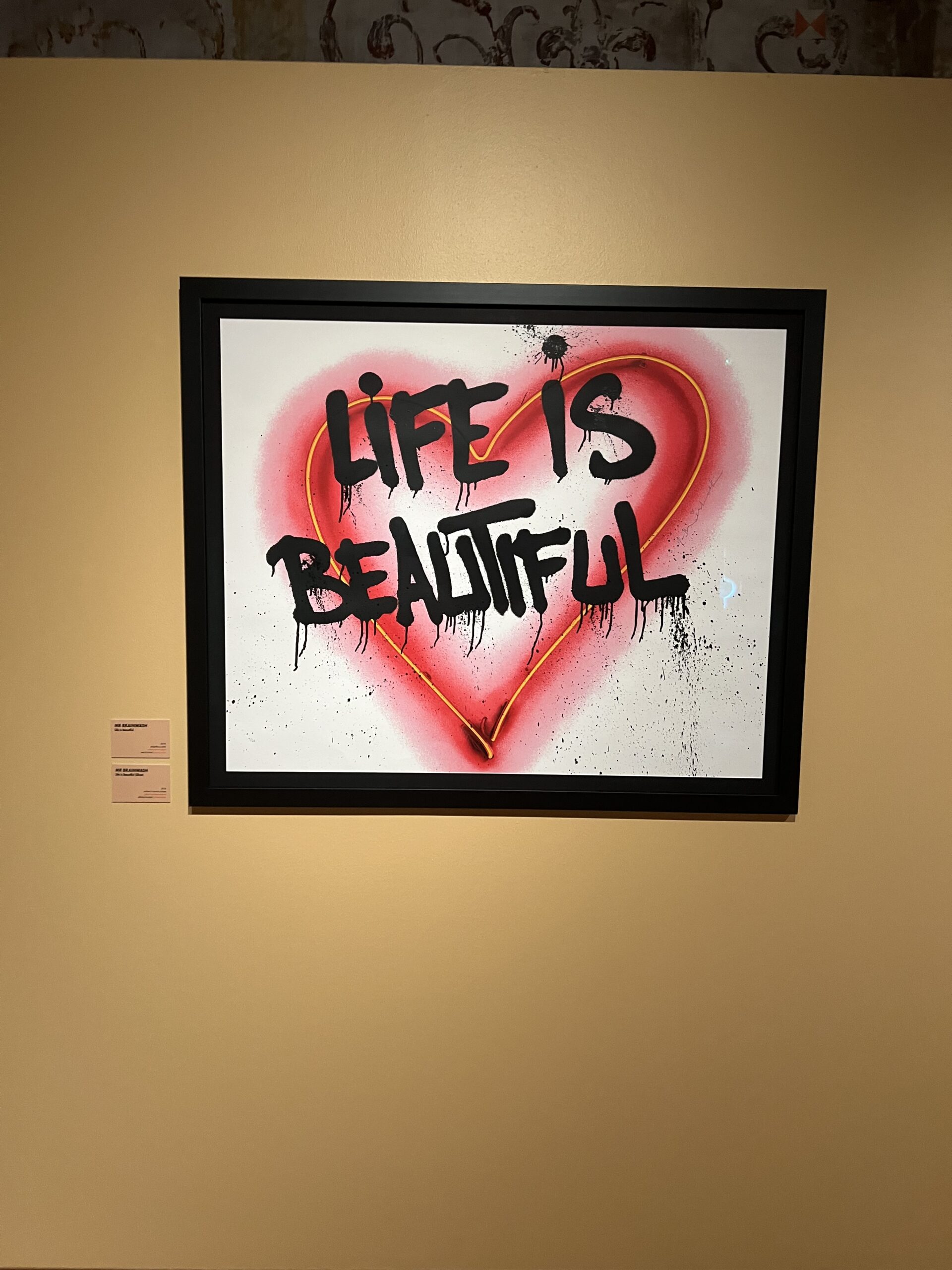 Opera Life is Beautiful alla mostra Da Warhol a Banksy a Castel Caldes