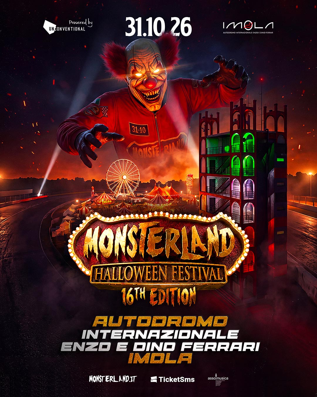 Monsterland 2026: a Imola Halloween diventa una città fuori controllo