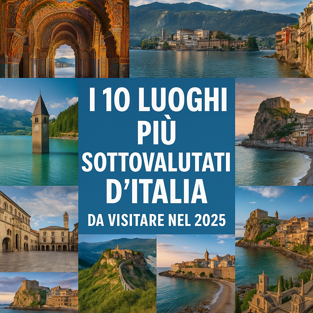I 10 LUOGHI PIU’ SOTTOVALUTATI IN ITALIA DA VISITARE NEL 2025