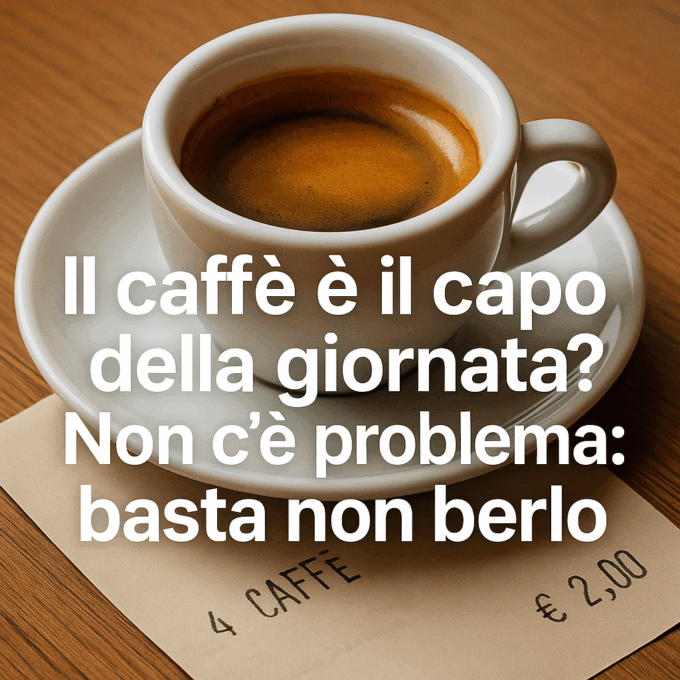 AUMENTA IL PREZZO DEL CAFFÈ ? E TU NON BERLO! L’EDITORIALE