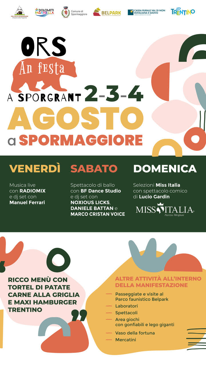 ORS AN FESTA: Un Weekend di Divertimento e Natura a Spormaggiore!