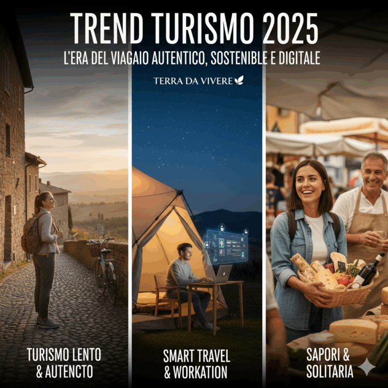 TREND TURISMO 2025: L’ERA DEL VIAGGIO AUTENTICO, SOSTENIBILE E DIGITALE